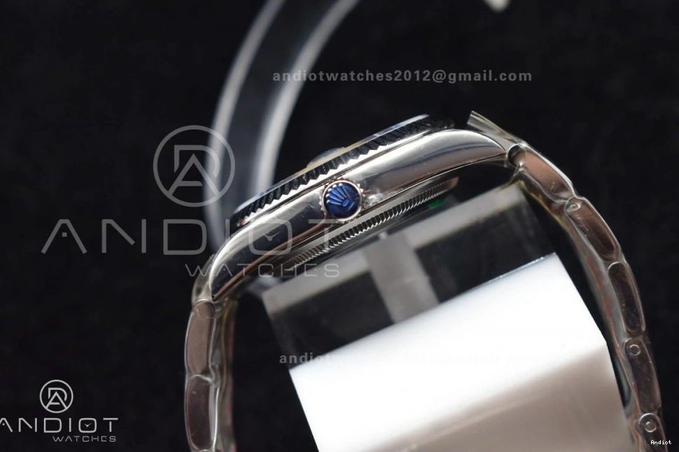 1:1 Edition 904L Dial Oyster Best DIWF 36 SA3235 on DateJust Diamonds Bracelet Blue Steel 0203